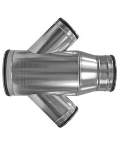 Folded spiral-seam tube Vent Pipe T-Piece Junction Piece NW 160 ad160160 