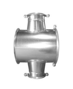 90-Degree Conical Cross E-Z Flange Ductwork HVAC