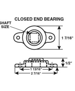 closed end bearing drawing