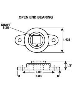 open end bearing drawing